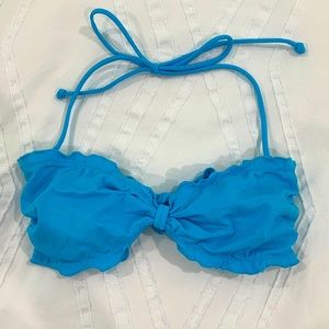 Victoria’s Secret Ruffled Bandeau Bikini Top